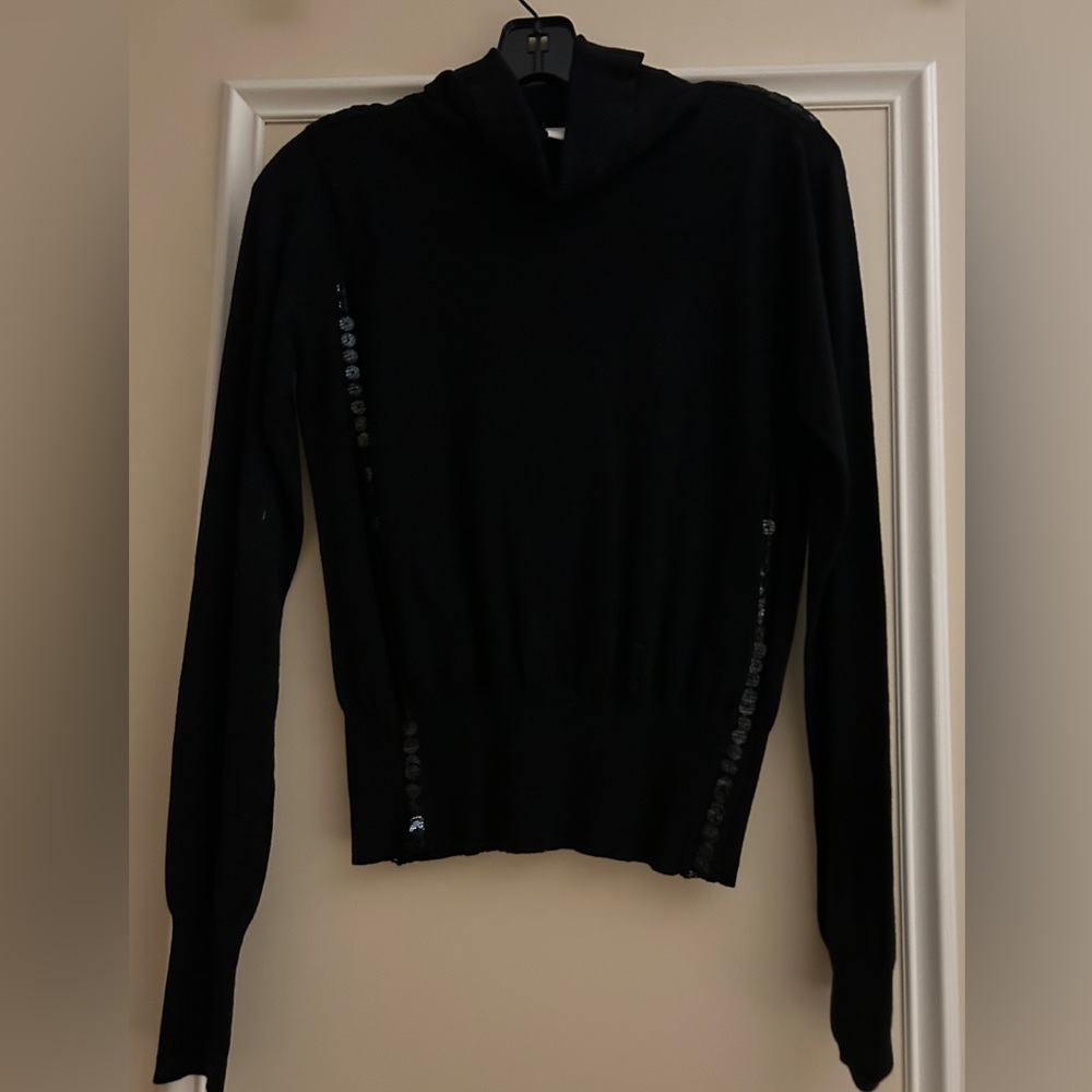Black Long Sleeve Turtleneck Sweater